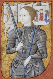 Joan of Arc, inspired French victories in Battles and Sieges of the Hundred Years War