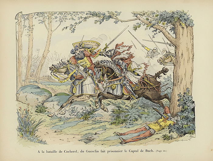 Bertrand du Guesclin captures the Captal, Jean de Grailly