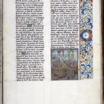 Full Page image. Froissart's Chronicles. Battle of Sluys 1340