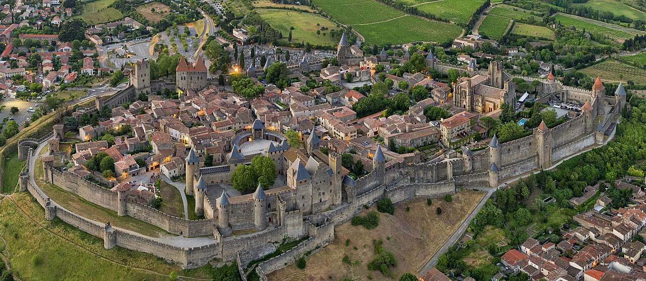 Carcassone fell to the Blak Prince in his Chevauchee of 1355