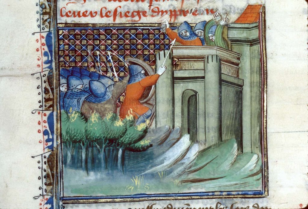 Siege of Ypres of 1383 from Froissart's Chronicles.