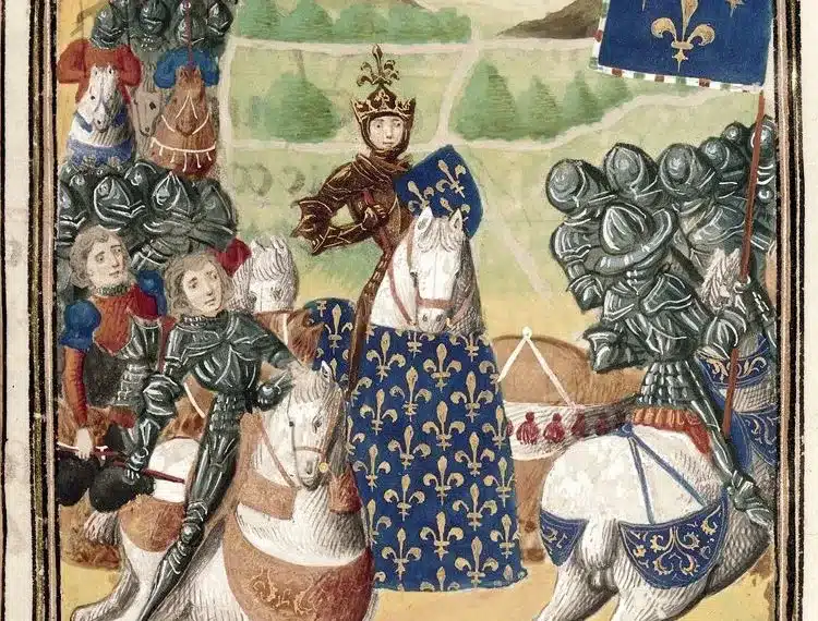 Charles VI of France leading an expedition against Calais
