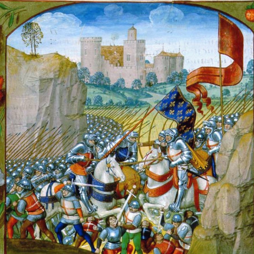 The Battle of Agincourt from Enguerrand de Monstrelet